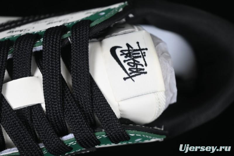 Nike Travis Scott x Fragment Design x Air Jordan 1 Low OG SP AJ1 Stussy Collaboration - Black Green - AG3702-805