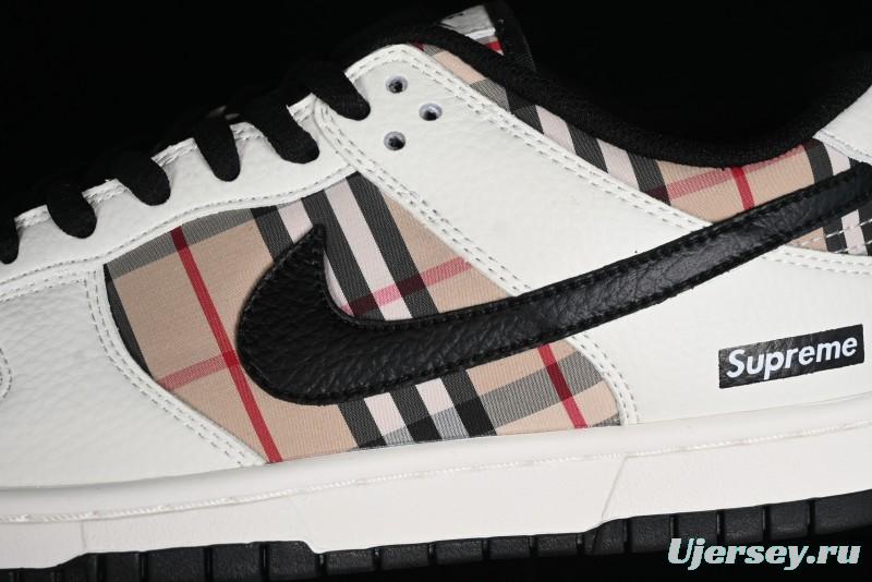 Nike Supreme SB Dunk Low Plaid Colorway Low-Top Casual Skateboarding Shoes - SP1098-051