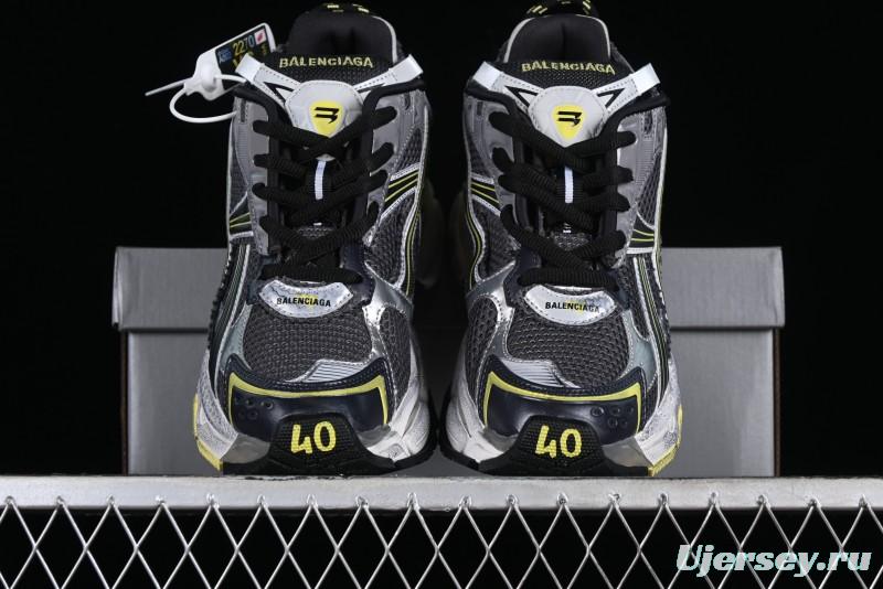 Balenciaga Runner Kith Four Color Retro Casual Sneakers - W3RMU1279