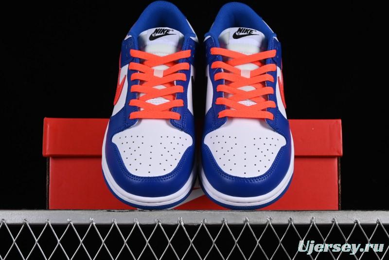 Nike Dunk Low SB Casual Skate Shoes in White Blue Red - CW1590-104