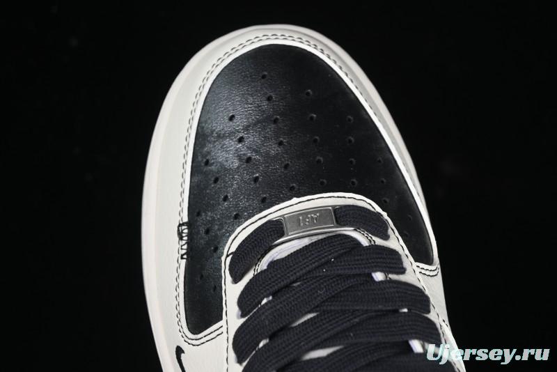 Nike Air Force 1'07 Low The North Face Collaboration Patent Leather Black Stitch Low-Top Casual Sneakers - DM6688-005