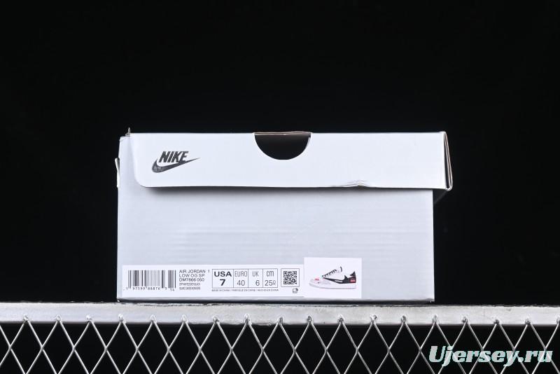 Nike Travis Scott x Fragment Design x Air Jordan 1 Low OG SP AJ1 Retro Sneakers - DM7866-050