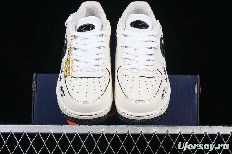 Nike Air Force 1'07 Low "Night Gun Hole" Casual Sneakers - FB1893-999