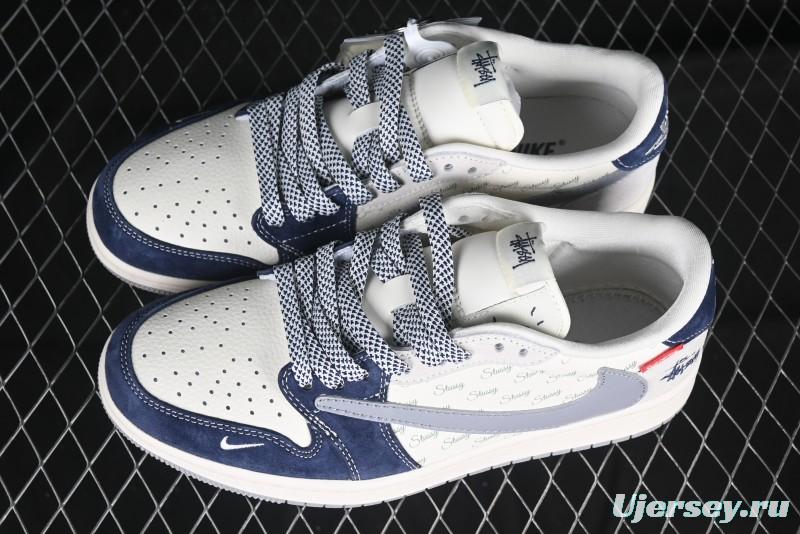 Nike Travis Scott x Fragment Design x Air Jordan 1 Low OG SP AJ1 Retro Sneakers - DM9288-009