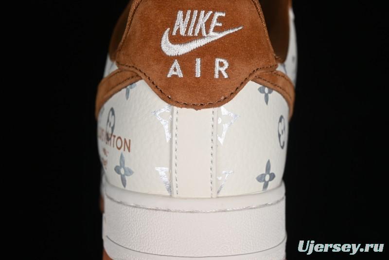 Nike Air Force 1 '07 Low LV Collaboration - Beige Brown Pigskin Casual Shoes CV1724-112