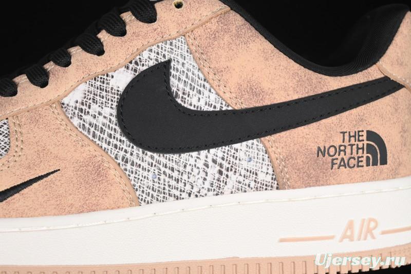 Nike Air Force 1'07 Low The North Face Collaboration - Mesh Brown Low-Top Casual Sneakers - KK1988-031