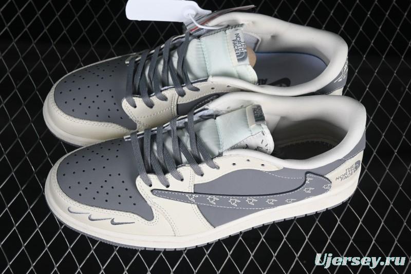 Nike Travis Scott x Fragment Design x Air Jordan 1 Low OG SP Casual Sneakers - XS2024-011