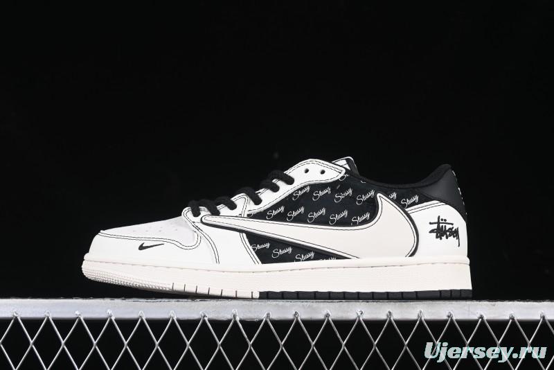 Nike Travis Scott x Fragment Design x Air Jordan 1 Low OG SP AJ1 Low Top Casual Sneakers - SJ2068-121