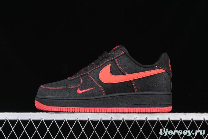 Nike Air Force 1 '07 Low Casual Sneakers in Heartbeat Orange with Full-Length Air Cushion - DF0188-015