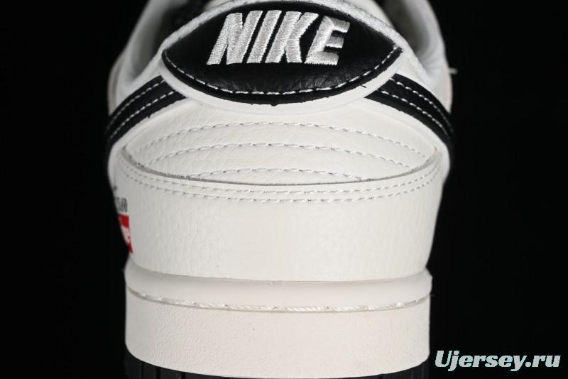 Nike Supreme x SB Dunk Low Stone Island Collaboration - Beige Black Starry Sky Anniversary Custom Low-Top Casual Skate Shoes - BB9866-003