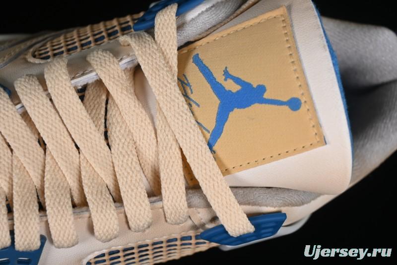 Nike Air Jordan 4 Retro Basketball Shoes Blastoise Collaboration - 308797-105