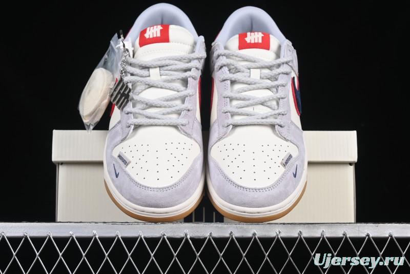 Nike SB Dunk Low UN Collaboration Anniversary Edition Custom Lifestyle Sneakers with Black Swoosh and Gum Sole - DM6868-032