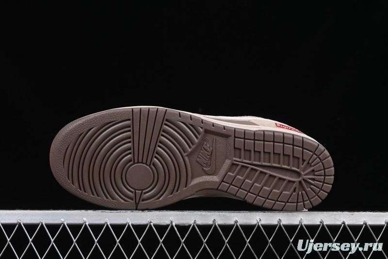 Nike SB Dunk Low Supreme Year of the Snake Limited Edition Anniversary Custom Casual Skate Shoes - AG3702-851