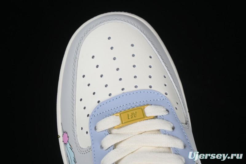 Nike Air Force 1'07 Low "Cherub" Anime Hand-Painted Doodle Low-Top Casual Sneakers - DB3301-711