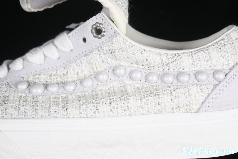 Vans Skool Ext Pearl White Low-Top Casual Skate Shoes - VN000EEMQC5