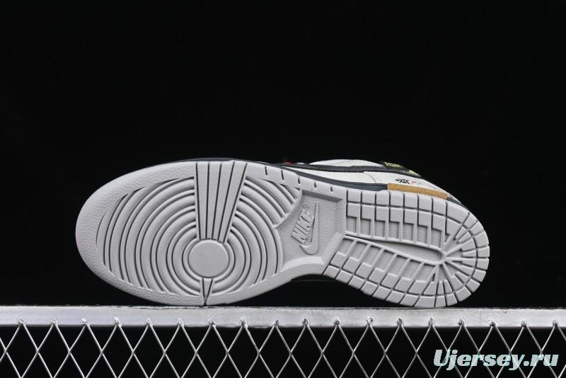 Nike Dunk Retro Low Grey Fog Panda Prank Mountain Theme Casual Sneakers - DD1391-103