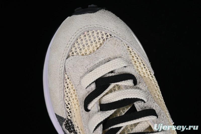 Nike Sacai VaporWaffle 3.0 Deconstructed Sneakers with Overlapping Swoosh and Dual Tongue - CV1363-101