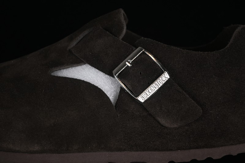 Birkenstock London BS Unisex Slip-On Casual Shoes with Soft Suede Leather and Lambswool Insole - BS