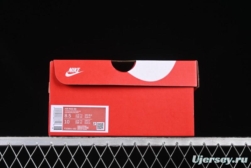 Nike Air Max 90 Retro Running Shoes with Air Cushion - FD0664-400