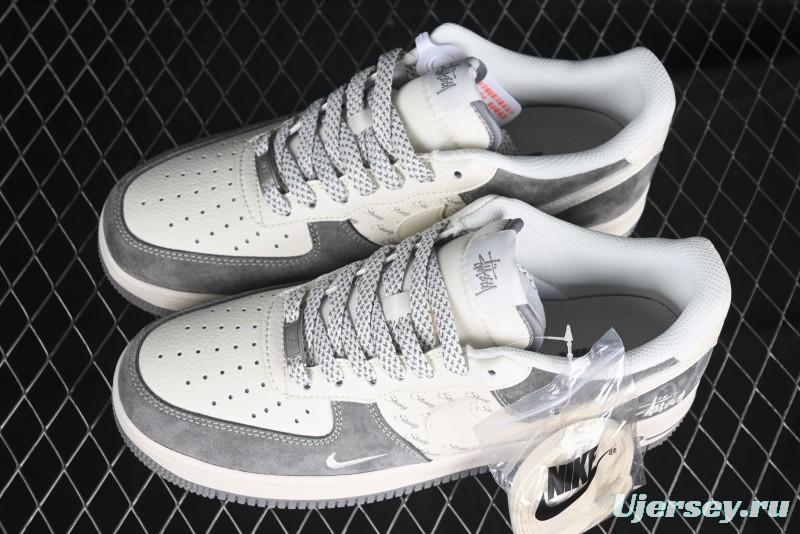 Nike Air Force 1 '07 Low Stussy Minimalist Grey Low-Top Casual Sneakers - XZ6188-672