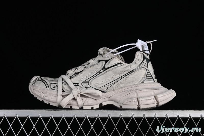 Balenciaga Phantom Sneaker 10th Generation Trend Running Shoes with Transparent Heel Strap - W3XDC2002