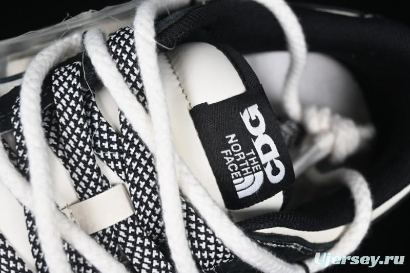 Nike SB Dunk Low The North Face x Supreme Anniversary Edition Customized Lace-Up Black White Black Swoosh Casual Skate Shoes - YX5066-227