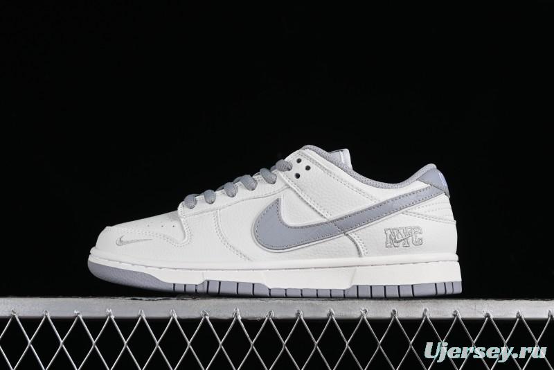 Nike SB Dunk Low NYC Collaboration Light Gray Low-Top Casual Skate Shoes - NC2103-302