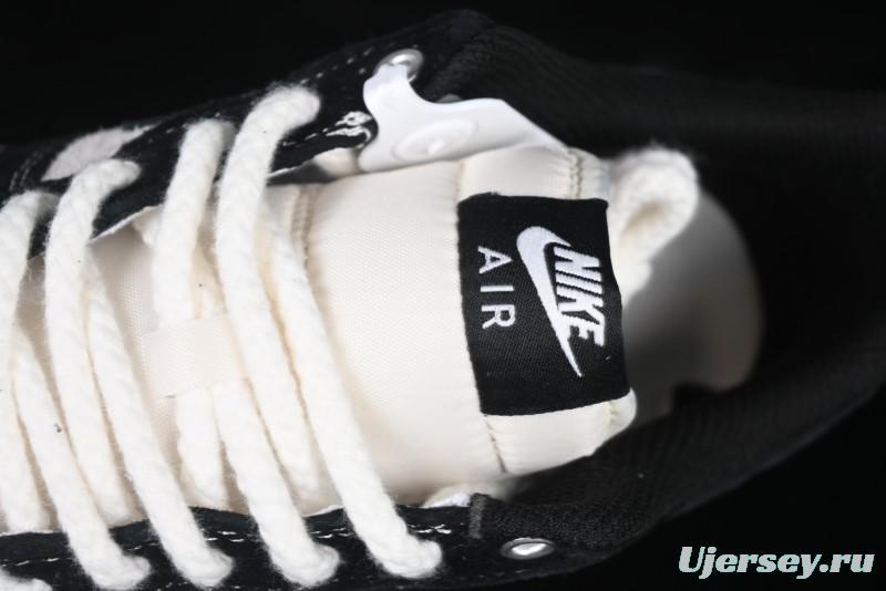 Nike Air Force 1 '07 Low Supreme Champion Collaboration Beige Black Mini Swoosh Casual Sneakers - SJ6698-019