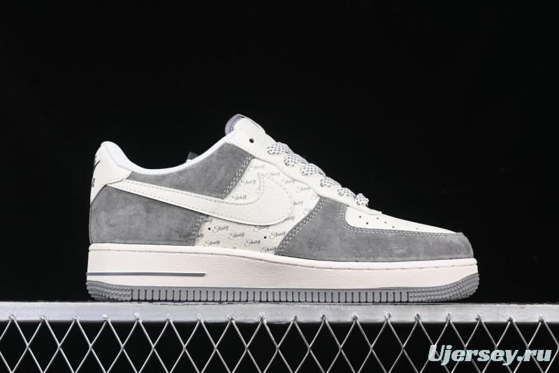 Nike Air Force 1 '07 Low Stussy Minimalist Grey Low-Top Casual Sneakers - XZ6188-672