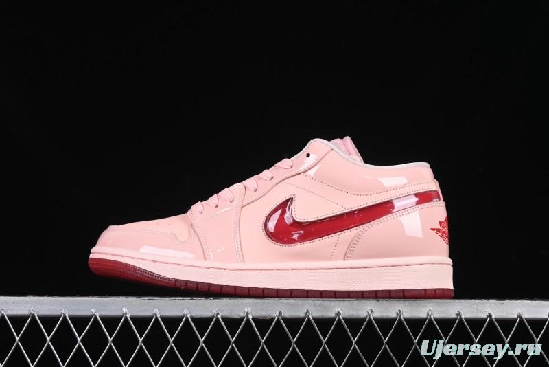 Nike Air Jordan 1 Low AJ1 Valentine's Day Jelly Pink Low-Top Lifestyle Basketball Shoes - HF3174-600