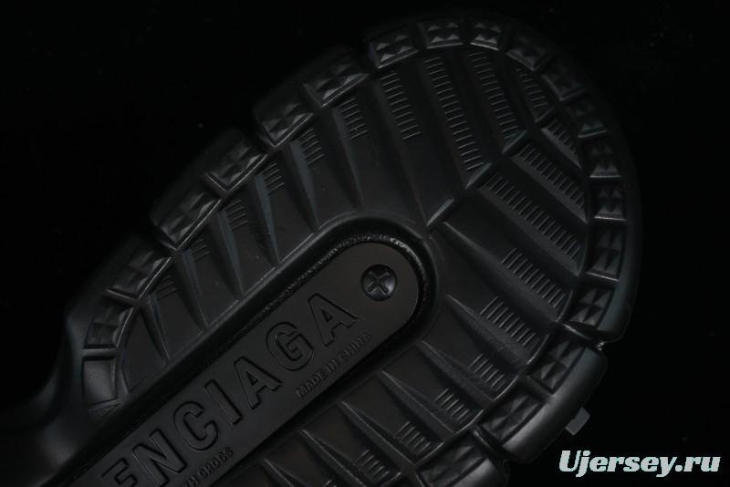 Balenciaga Hardcrocs Slide EVA Round-Toe Ultra Thick Sole Clog Sandals - W1S8N1010