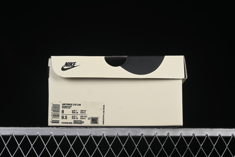 Nike Air Force 1 '07 Low QR Code Metallic Gold Star Sneakers Low-Top Casual Shoes - CU1836-965