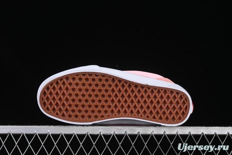 Vans Knu Skool Low Top Comfortable Slip Resistant Wear Resistant Casual Sneakers in Pink Checker - VN0009QCREV