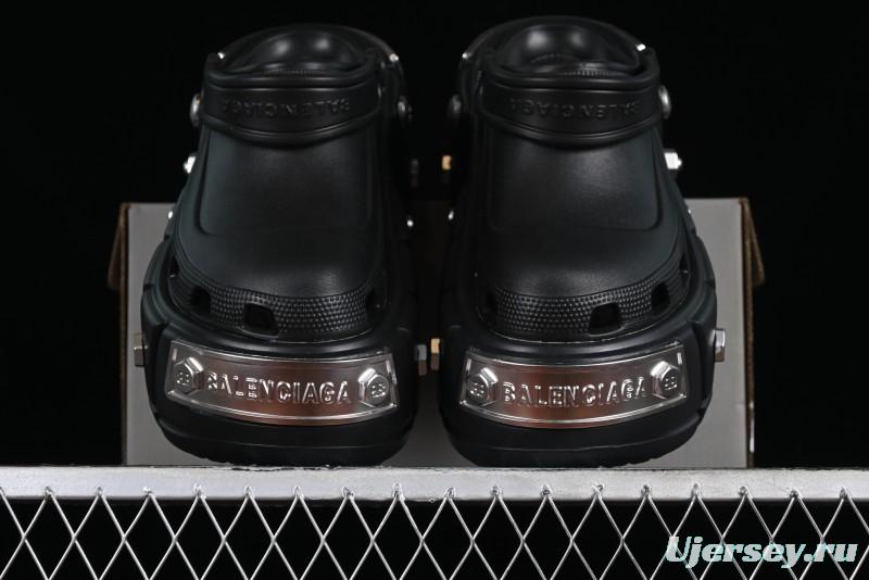 Balenciaga Hardcrocs Slide EVA Round Toe Ultra Thick Sole Clog Sandals - W1S8N1081