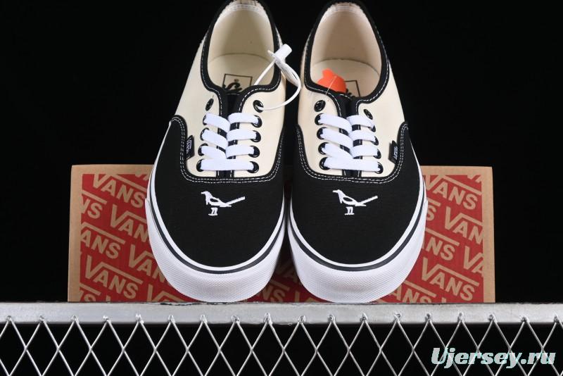 Vans Authentic Peace Dove Series Classic Canvas Patchwork Low-Top Skate Shoes - VN0009VBPB