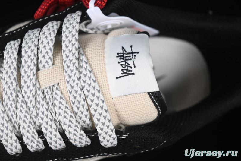 Nike Air Force 1 '07 Low Stussy Collaboration Beige Black Low-Top Casual Sneakers - XZ6188-762