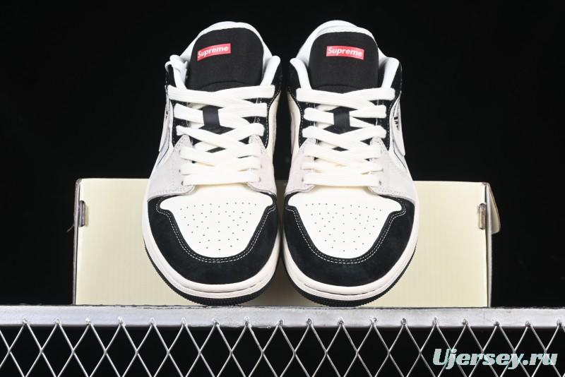 Nike Air Jordan 1 Low Supreme Collaboration Spider Custom High-End Retro Basketball Shoes - XS6086-007