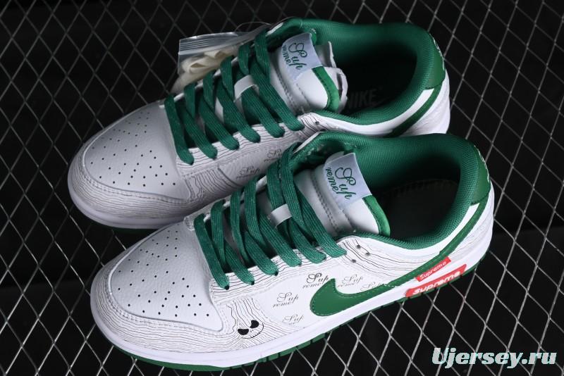 Supreme x Nike Dunk Low SB Skate Shoes with Zoom Air Cushion - XD6188-033