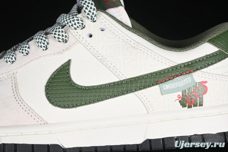 Nike SB Dunk Low UN Collaboration Year of the Snake Limited Edition Green Snake Swoosh Anniversary Custom Low-Top Casual Sneakers - DJ2024-070