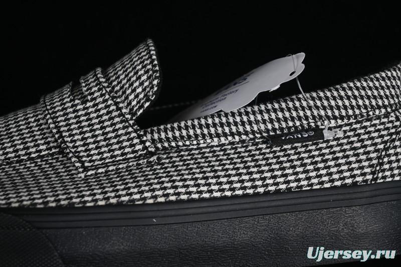 Vans Demons Style 53 Black White Retro Houndstooth Loafers - VN000CQPYER