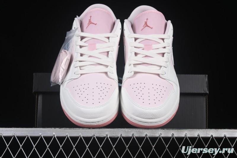 Nike Air Jordan 1 Low AJ1 Retro Casual Sneakers in Youthful Pink - IH0823-611