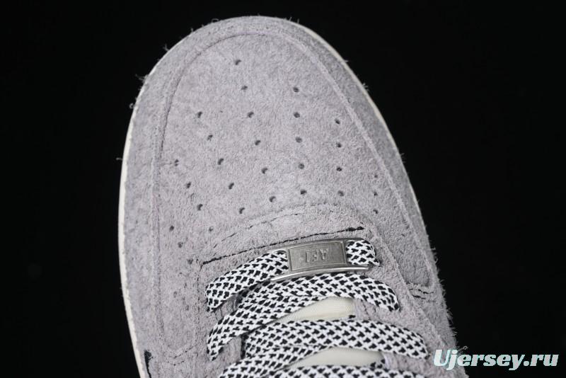 Nike Air Force 1 '07 Low Stussy Collaboration - Suede Grey Low-Top Casual Sneakers - SJ6698-018