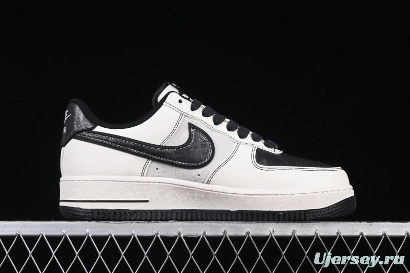 Nike Air Force 1'07 Low The North Face Collaboration Patent Leather Black Stitch Low-Top Casual Sneakers - DM6688-005