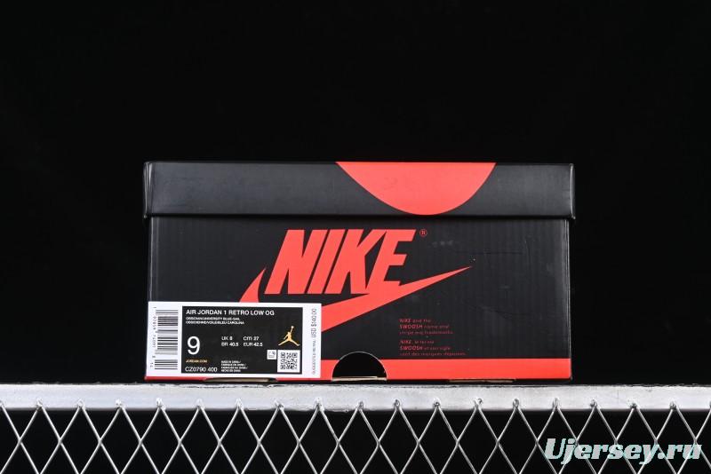 Nike Air Jordan 1 Low OG Obsidian AJ1 Low-top Lifestyle Basketball Shoes - CZ0790-400