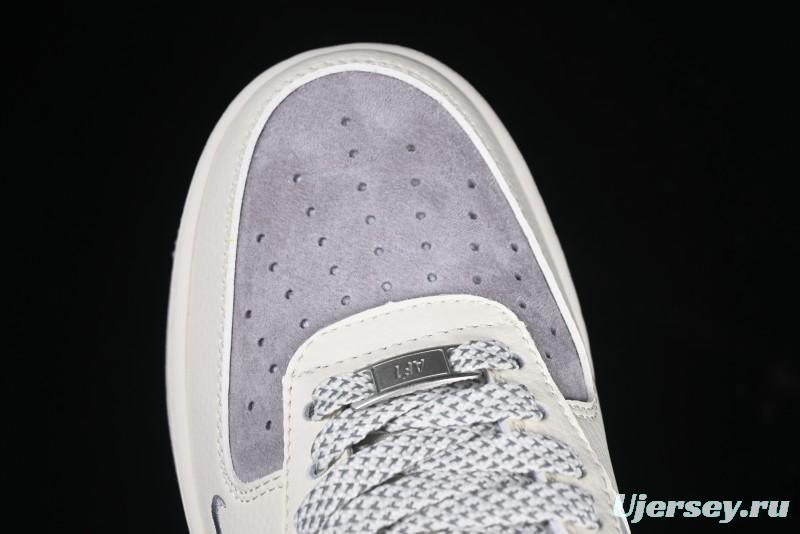 Nike Air Force 1 '07 Low The North Face x CDG Light Bone Swoosh Casual Sneakers - BB7518-014