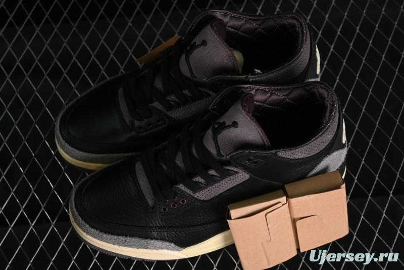Nike A Ma Maniere x Air Jordan 3 Retro Black Sneakers - FZ4811-001