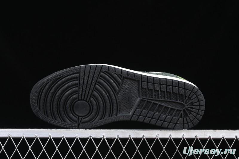 Nike Travis Scott x Fragment Design x Air Jordan 1 Low OG SP AJ1 Snake Year Limited Edition Low-Top Casual Sneakers - DM7866-075