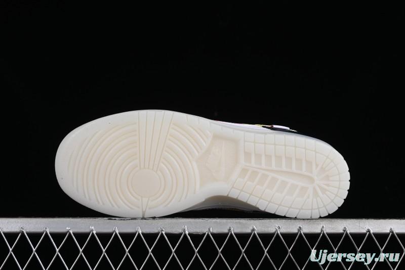 Nike SB Dunk Low Multi-Color Crystal Anniversary Customized Low-Top Casual Skate Shoes - JH8039-935