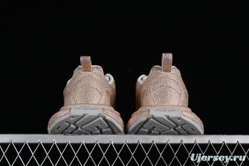 Balenciaga Phantom Sneaker Champagne Gold Full Diamond Trend Running Shoes - W3XL59645