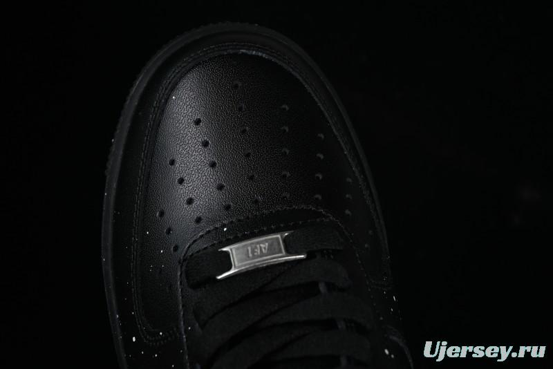 Nike Air Force 1 '07 Low 2D Anime Theme Black White Splatter Casual Sneakers - CK0316-059